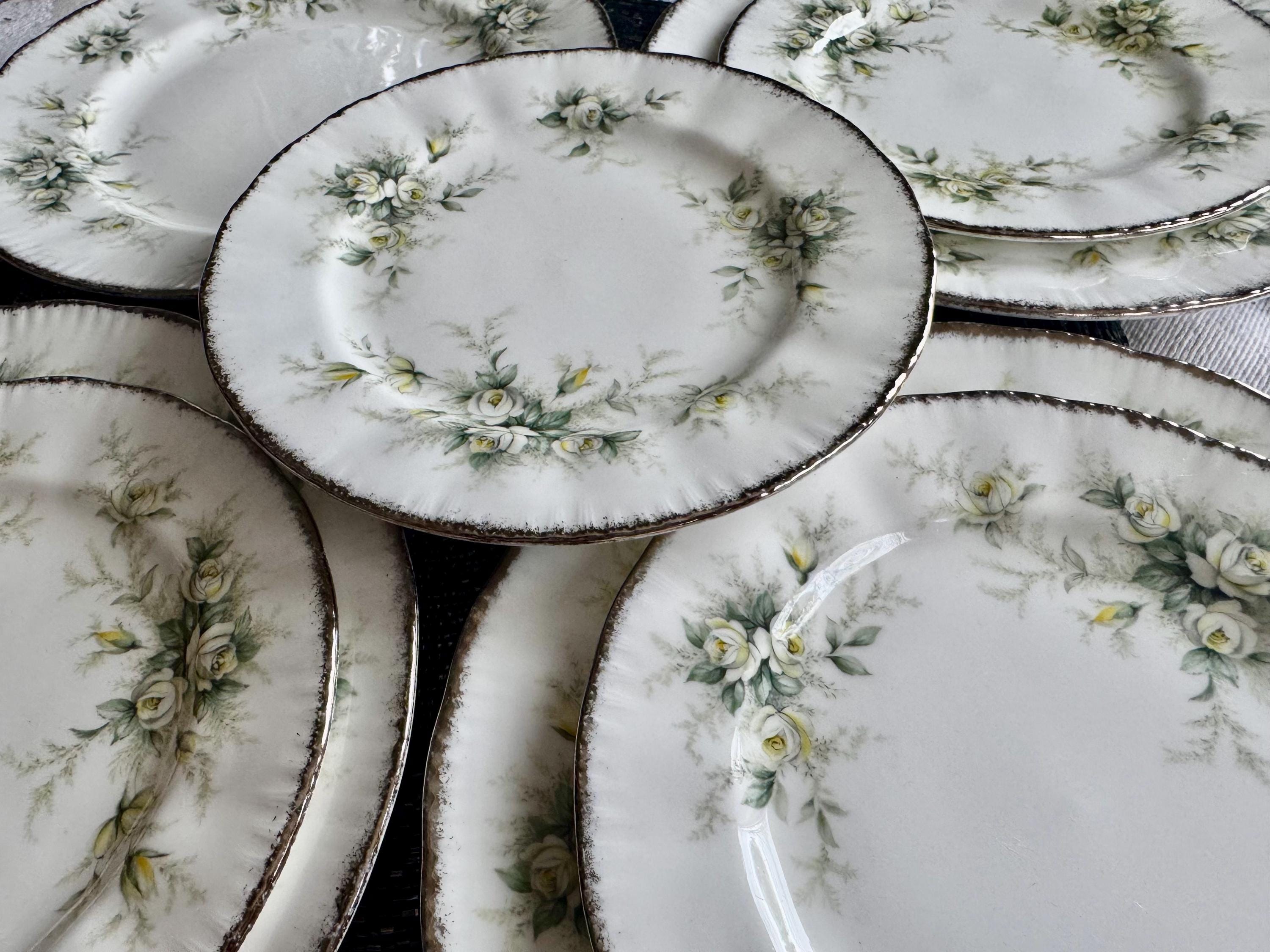 Vintage Paragon First Love Bone China Plates - England (Set of 4)