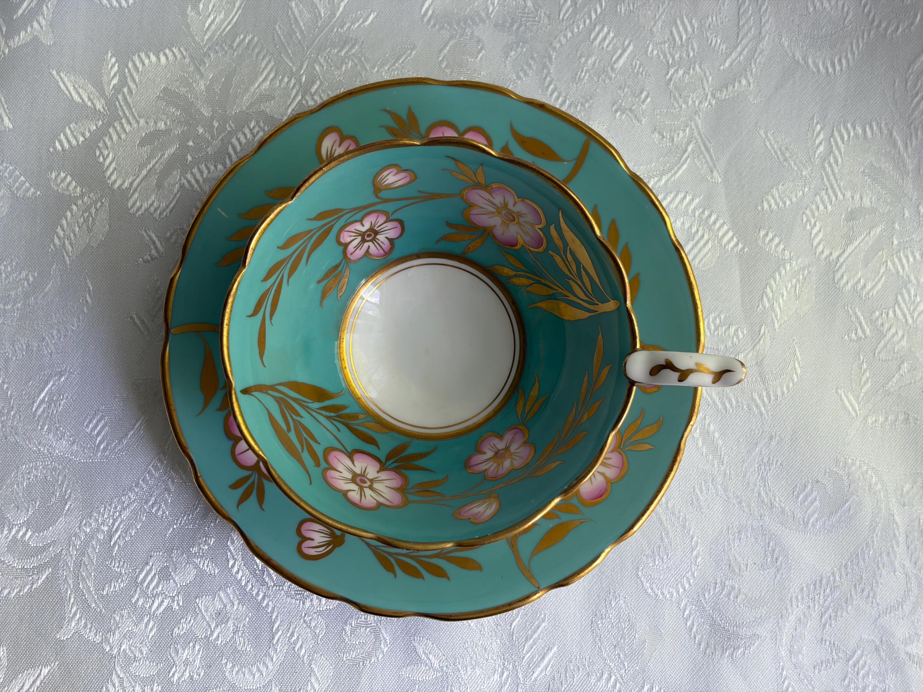 Royal Stafford Bone China Teacup & Saucer Set — Pattern 8506