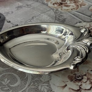 Vintage Viking Plate Silverplate Wedding Rings Heart-Shaped Trinket Dish – Made in Canada image 10