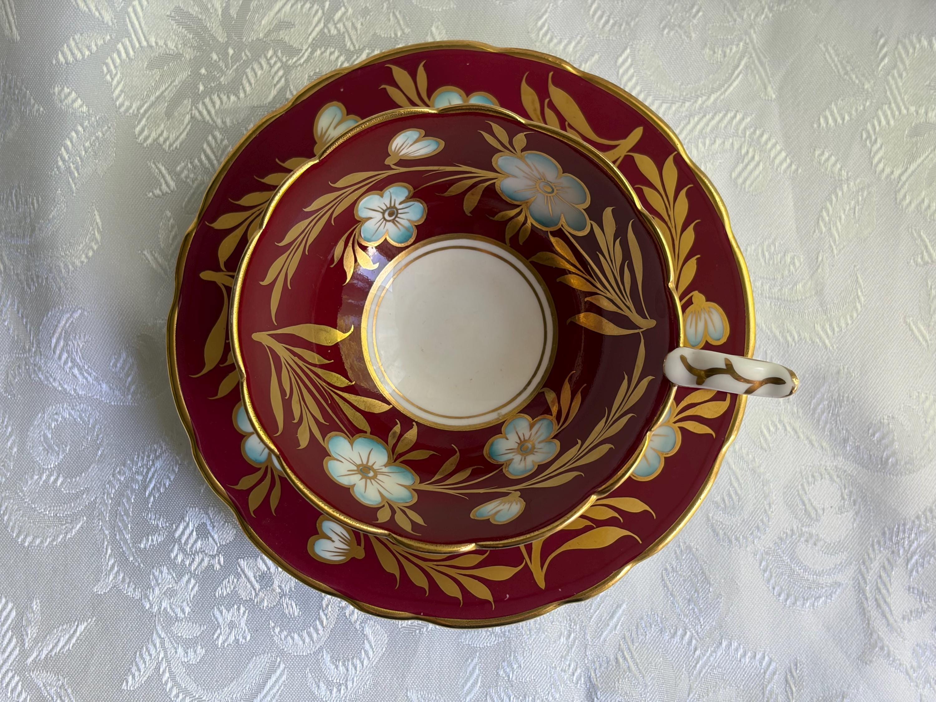 Royal Stafford Bone China Teacup & Saucer Set — Pattern 8506