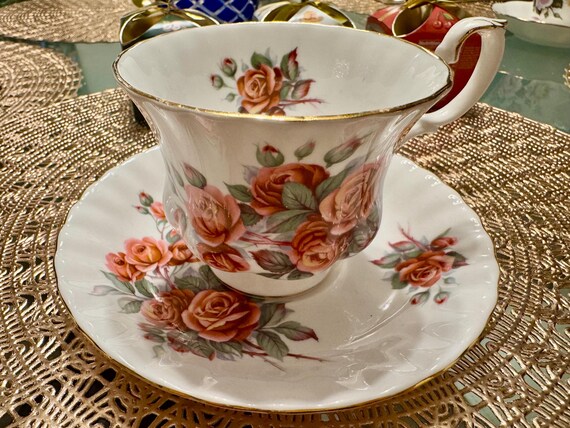Vintage Royal Albert “Centennial Rose” Teacup and Saucer Set - Elegant Floral Design