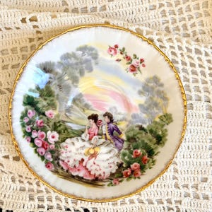 Vintage Paragon Marlborough Series Bone China Teacup & Saucer – Romantic Courting Scene – Made in England image 9