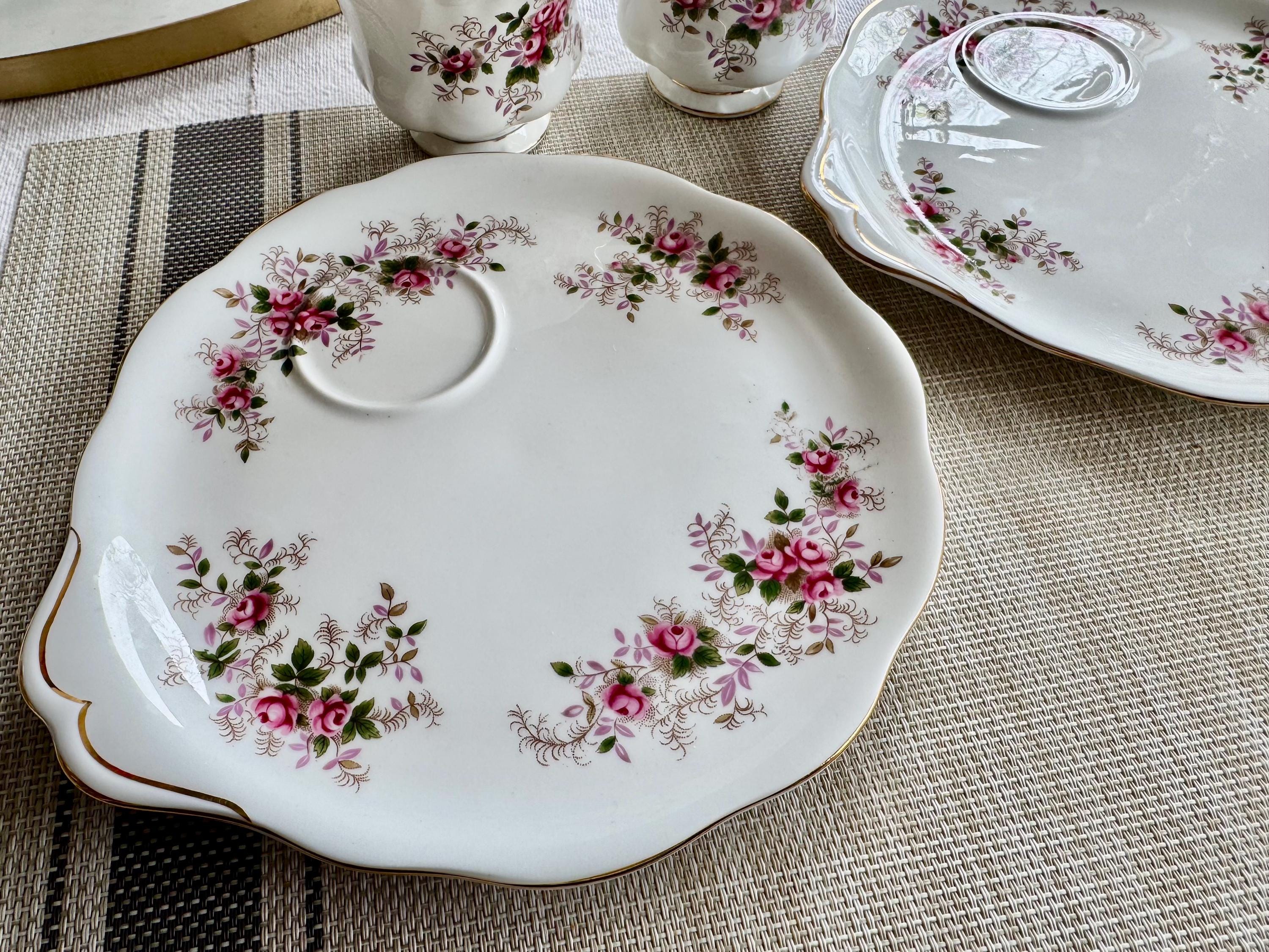 Vintage Royal Albert Snack Set: Lavender Rose Teacup and Plate