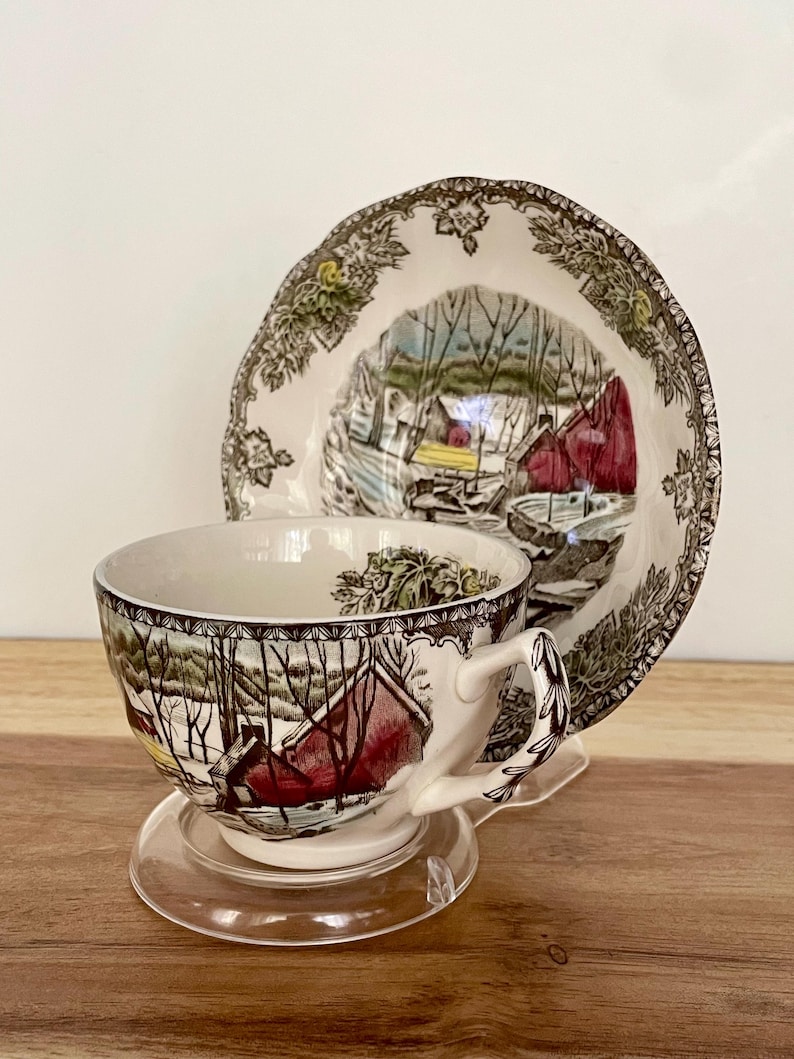 Johnson Bros “The Friendly Village – The Ice House” Cup & Saucer – Made in England bild 3