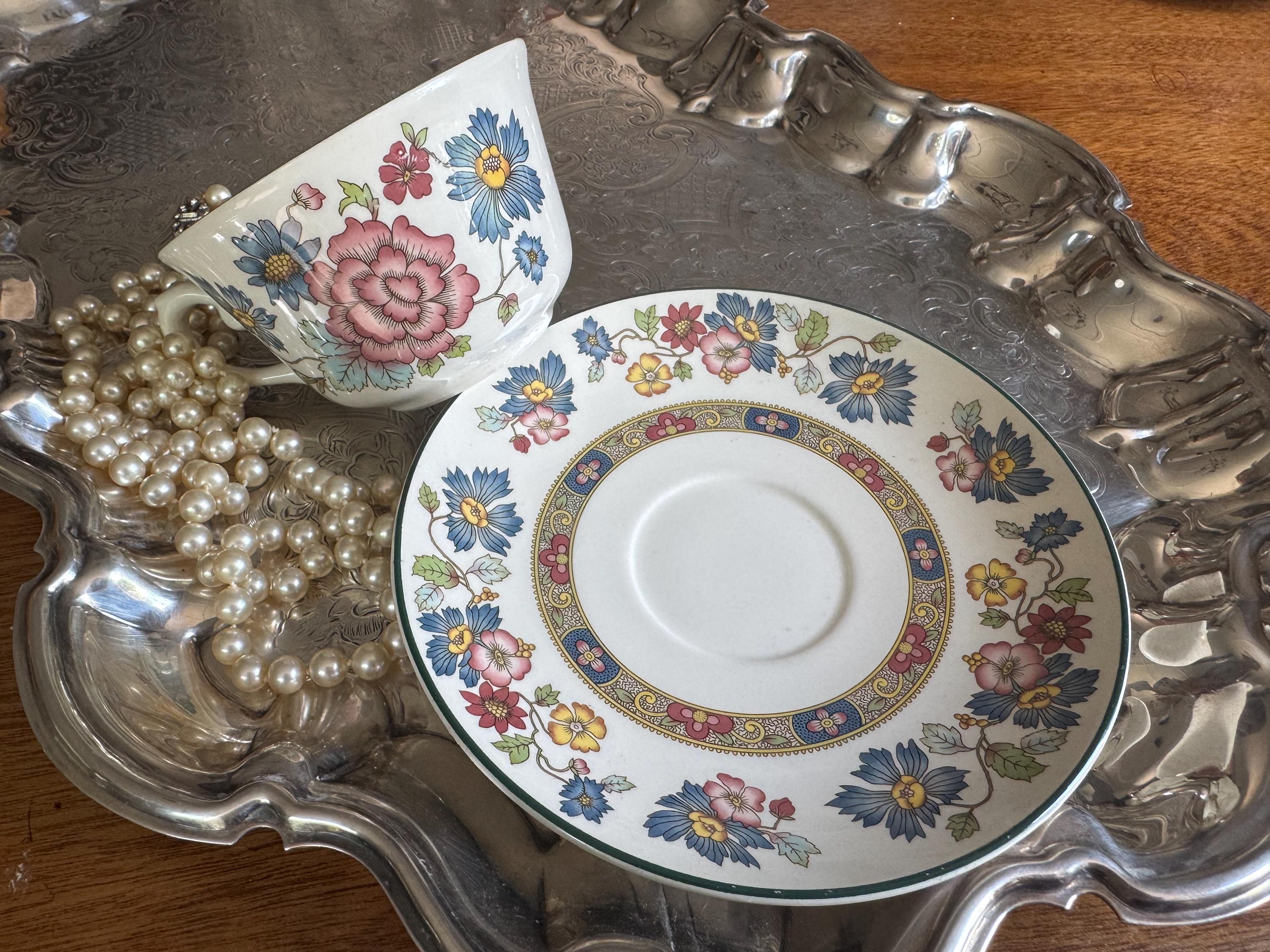 Franciscan “Orient” Teacup & Saucer Set – Dynasty Collection – Staffordshire, England