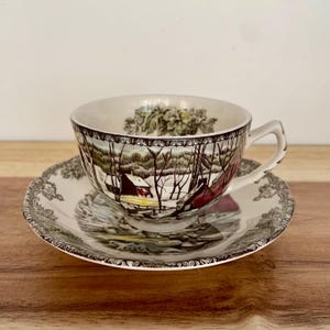 Johnson Bros “The Friendly Village – The Ice House” Cup & Saucer – Made in England bild 8