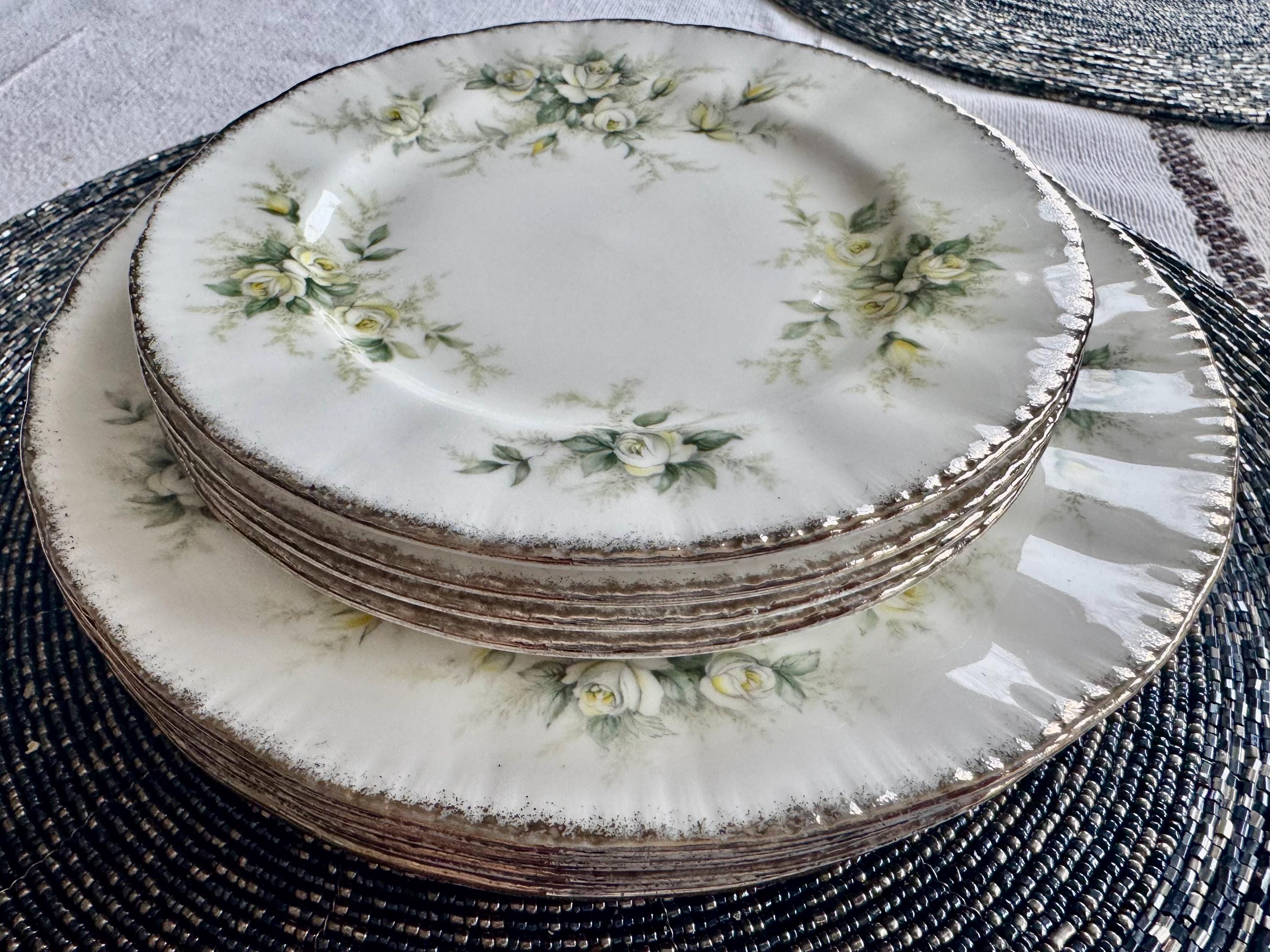 Vintage Paragon First Love Bone China Plates - England (Set of 4)