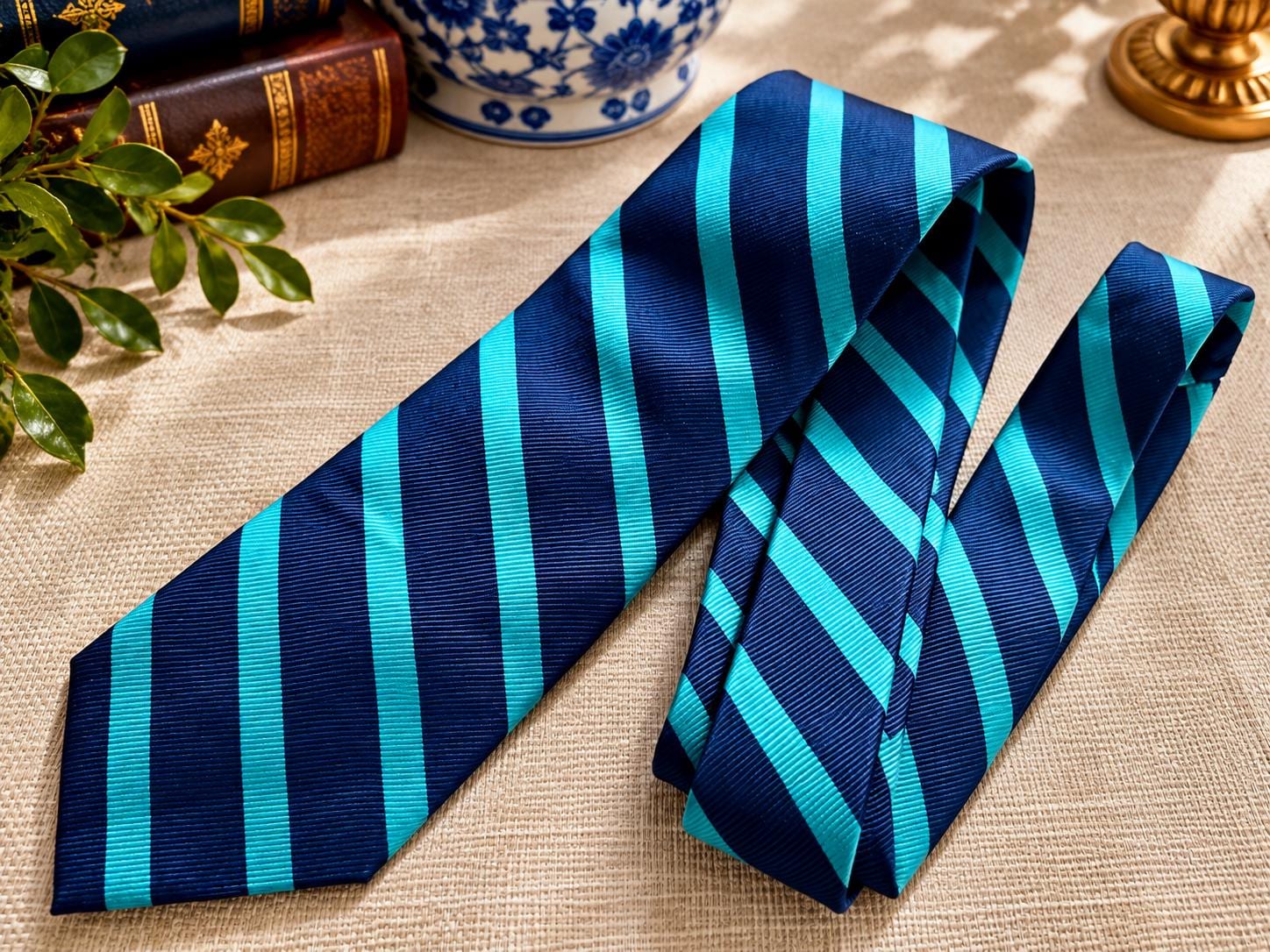 Vintage 100% Silk Necktie – Geometric Designer Tie | Classic Men’s Neckwear