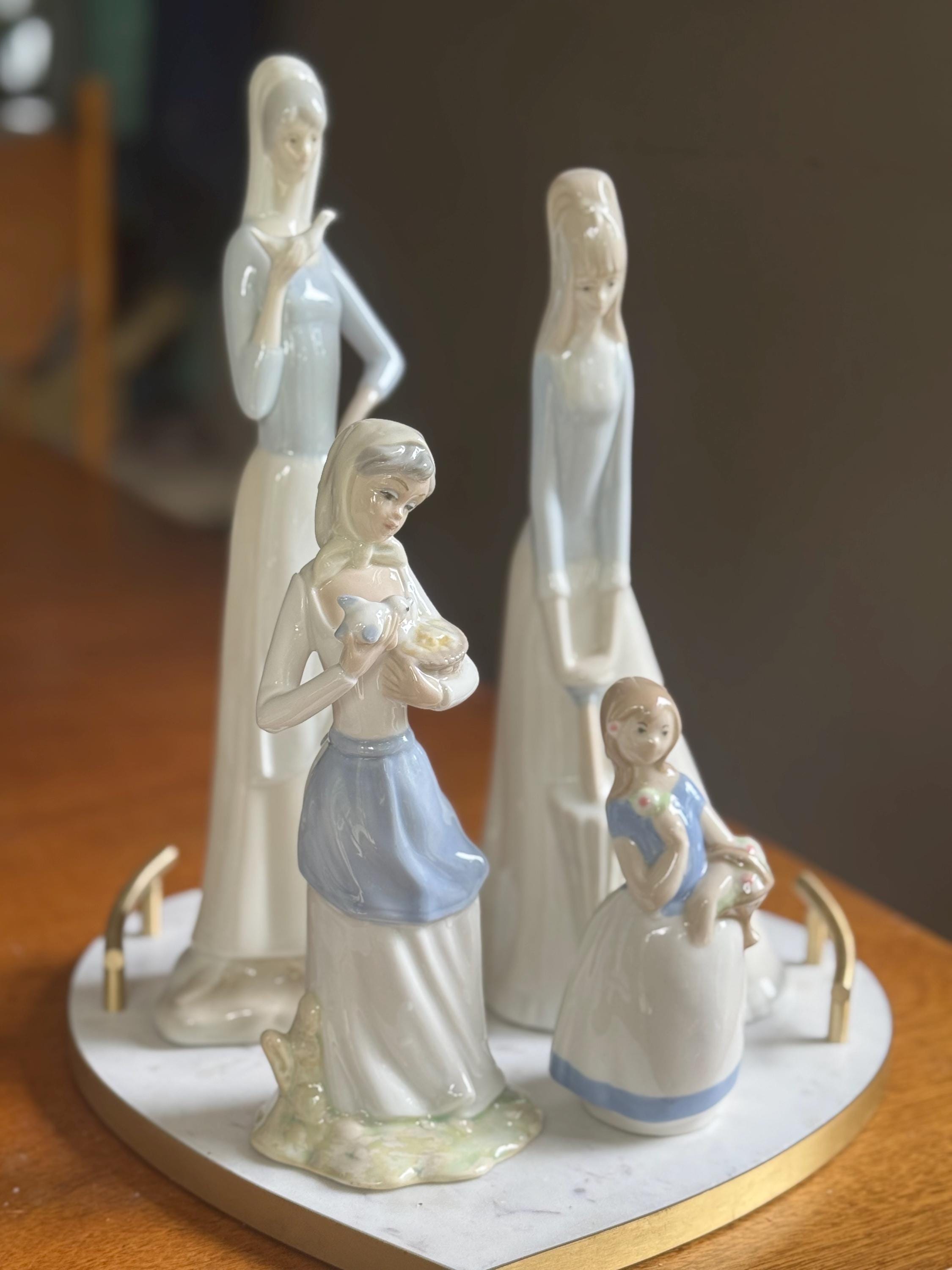 Spanish Porcelain Figurine Collection – Elegant Ladies & Girls – REX Valencia or Porceval