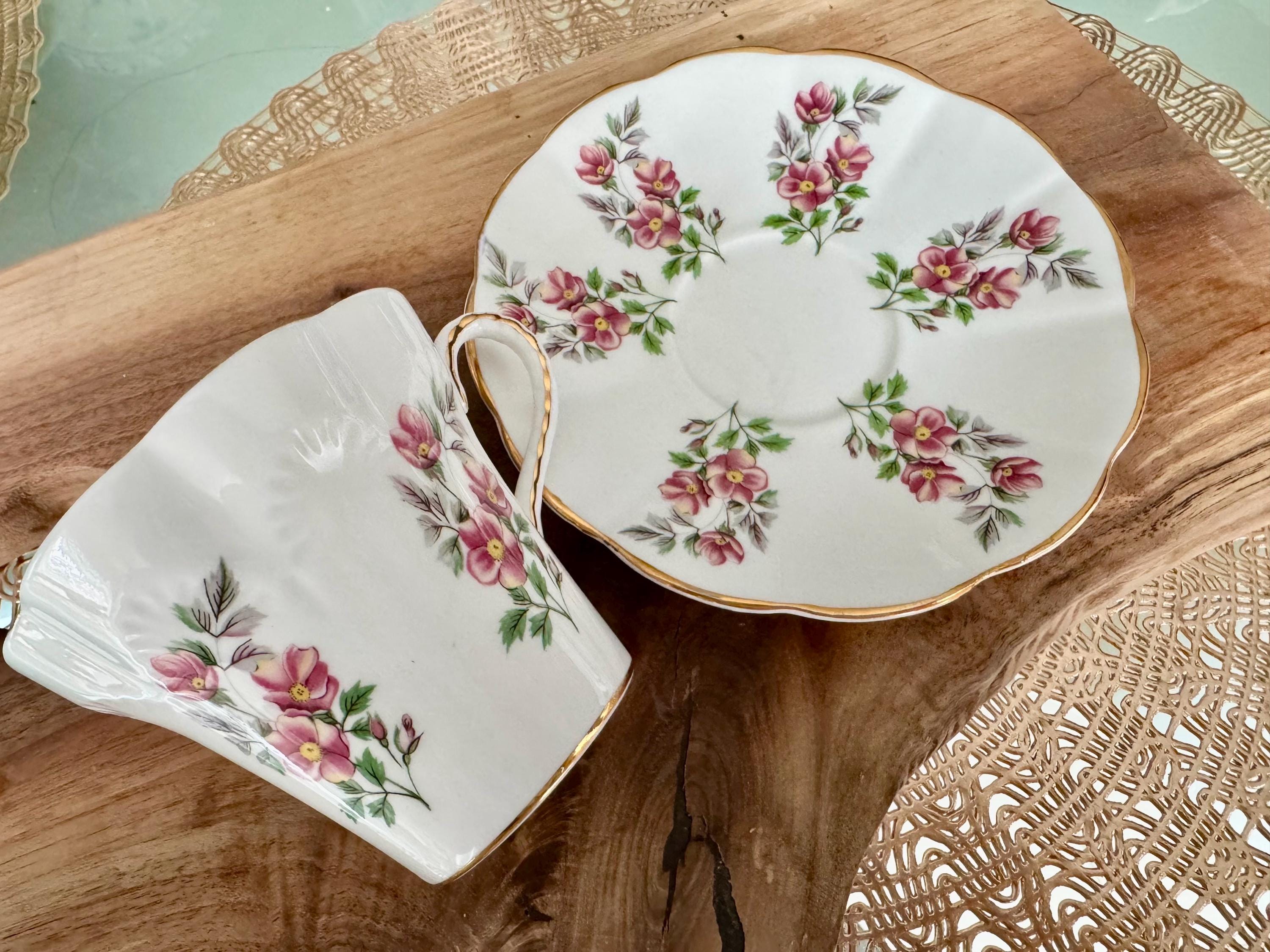 Vintage Stratford Fine Bone China Cup & Saucer - Made in England