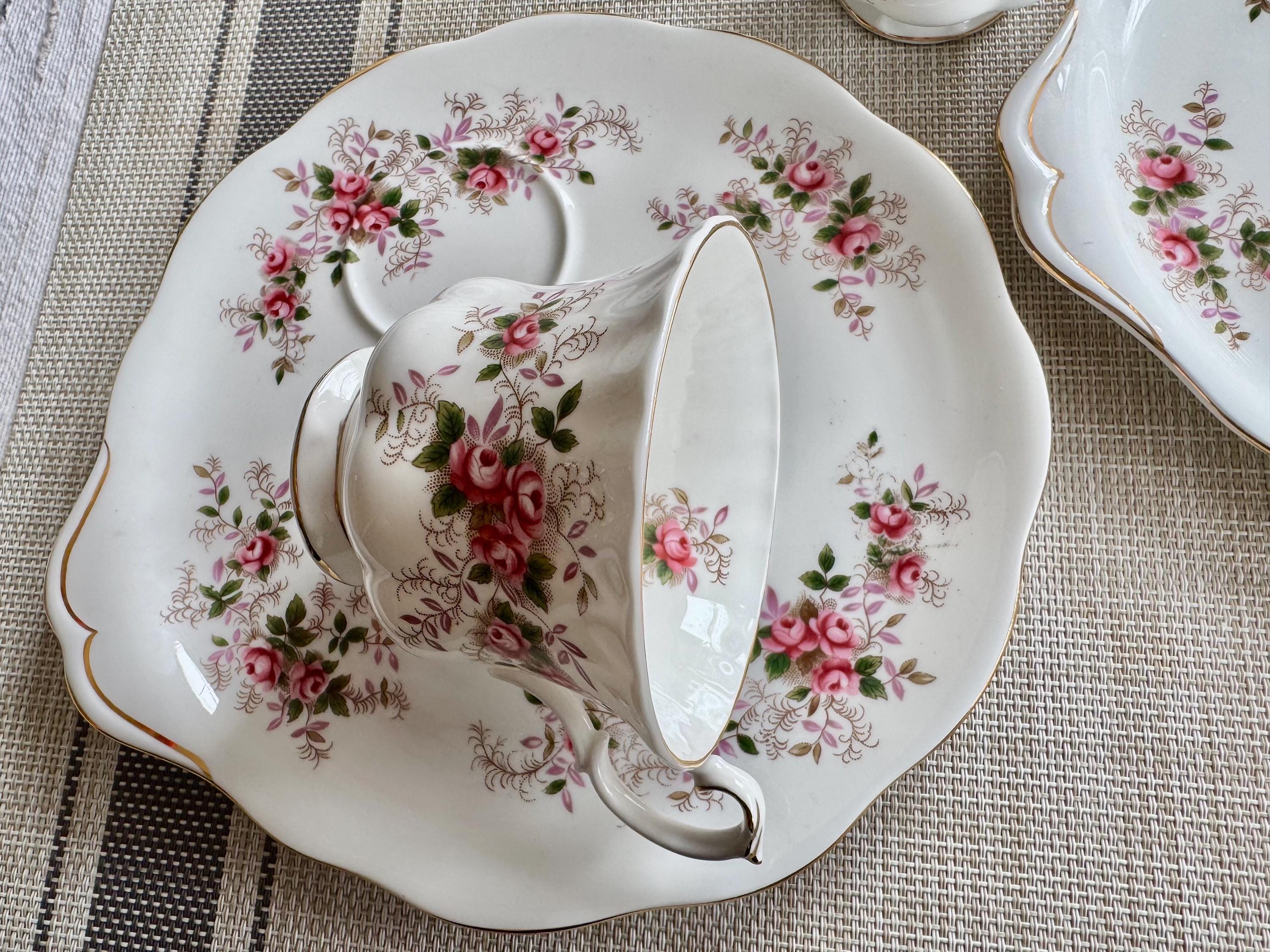 Vintage Royal Albert Snack Set: Lavender Rose Teacup and Plate