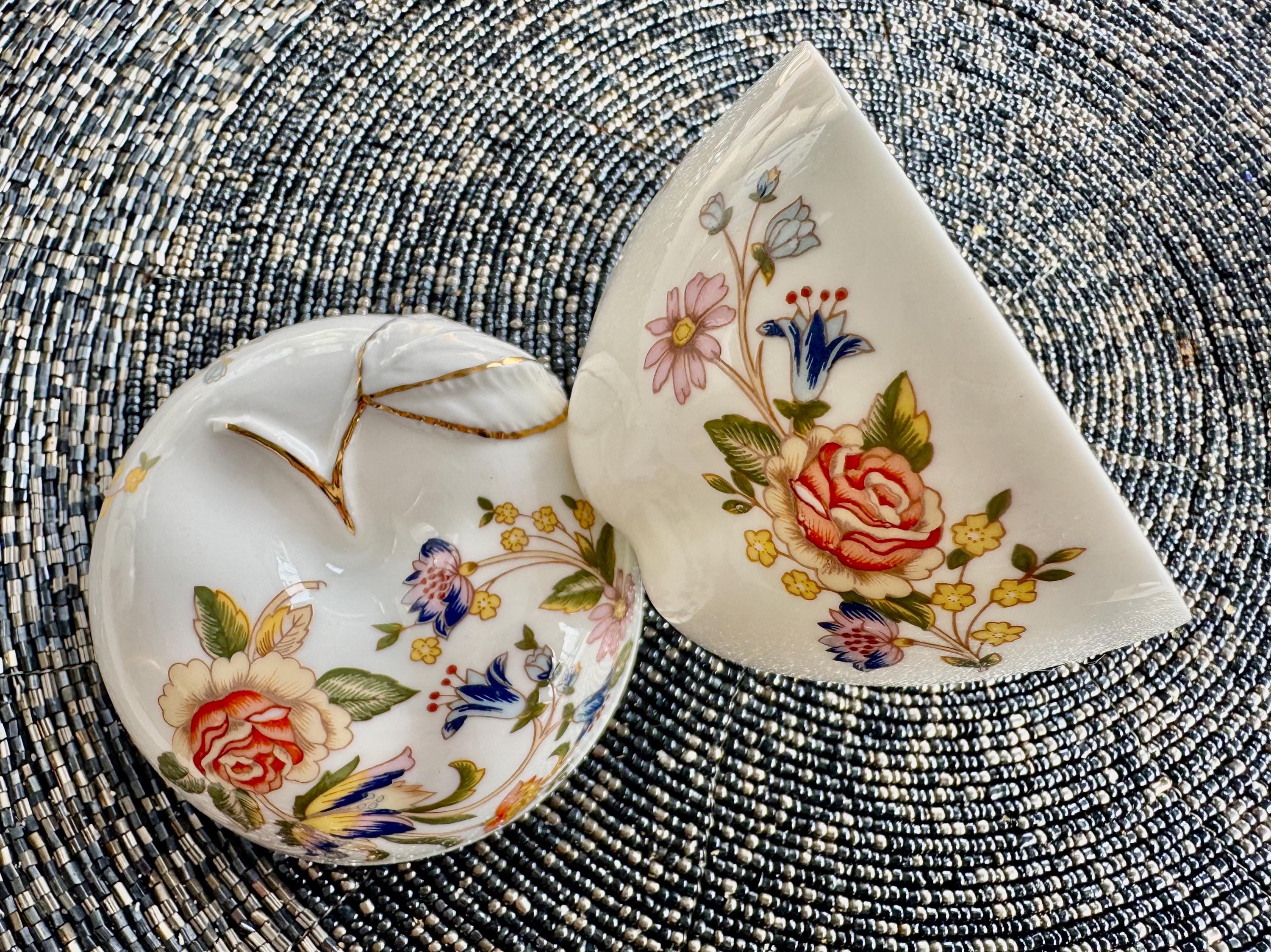 Aynsley Cottage Garden Apple Trinket Dish – Fine Bone China, Made in England