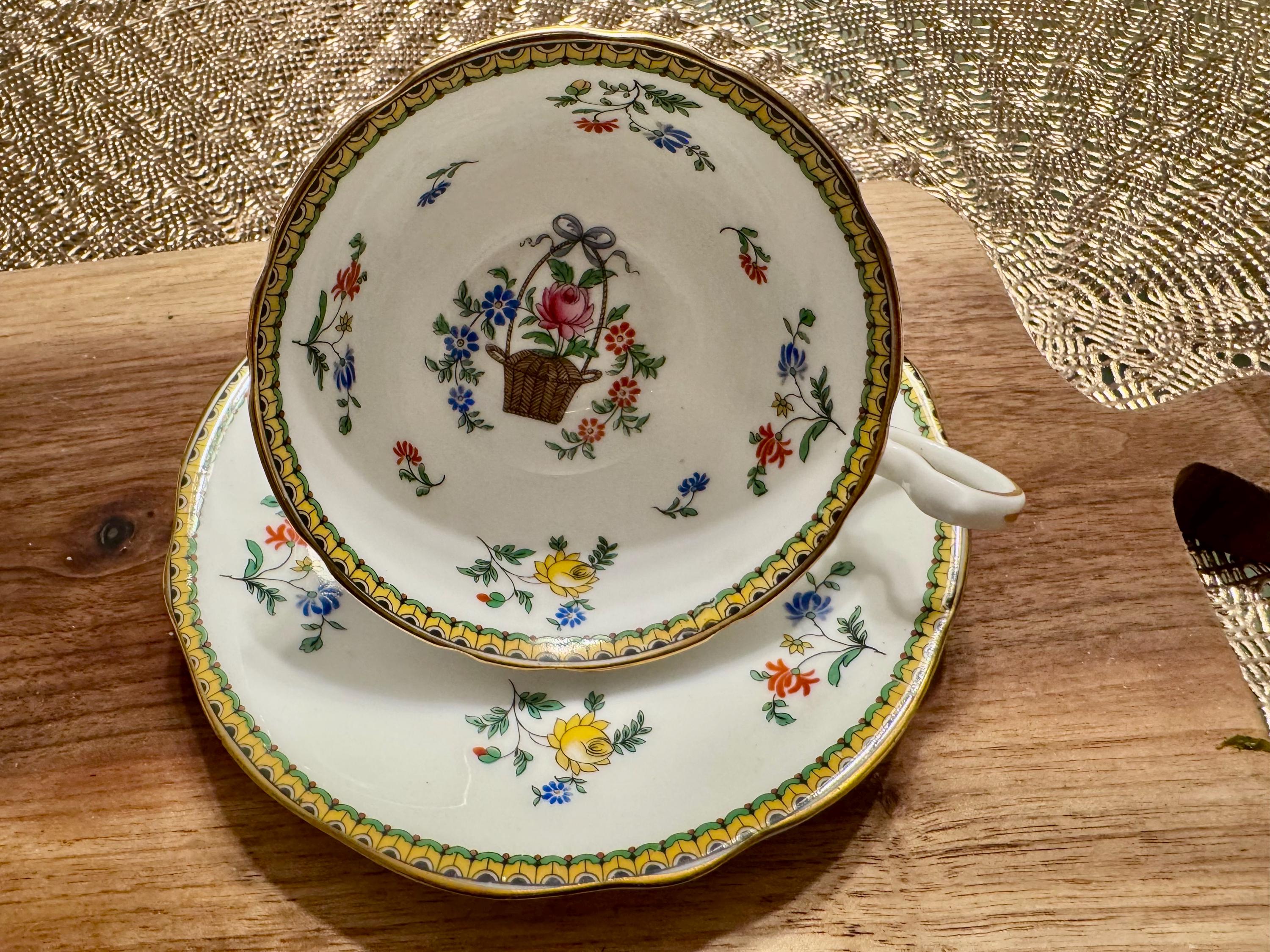 Aynsley China - ライヒェンバッハ  すみれ　バスケット Aynsley Baskets - Etsy