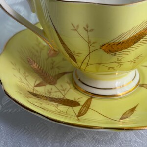 Queen Anne Fine Bone China Teacup Saucer – Wheat Pattern, Made England bild 11