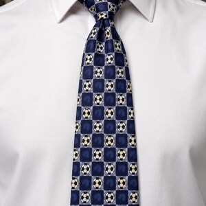 Vintage Pure Silk Soccer Ball Tie – Marks & Spencer UK Football Soccer Necktie image 8