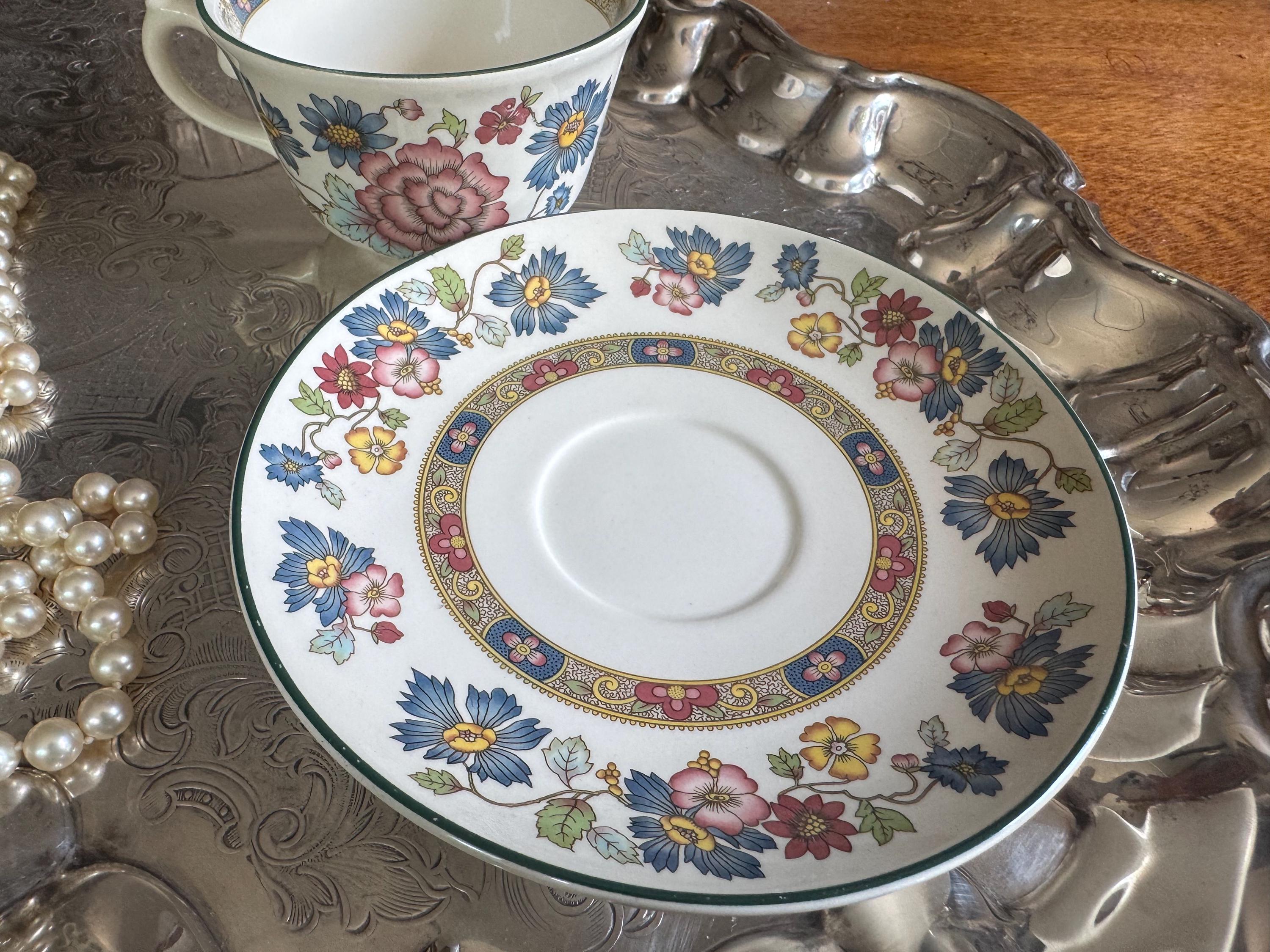 Franciscan “Orient” Teacup & Saucer Set – Dynasty Collection – Staffordshire, England