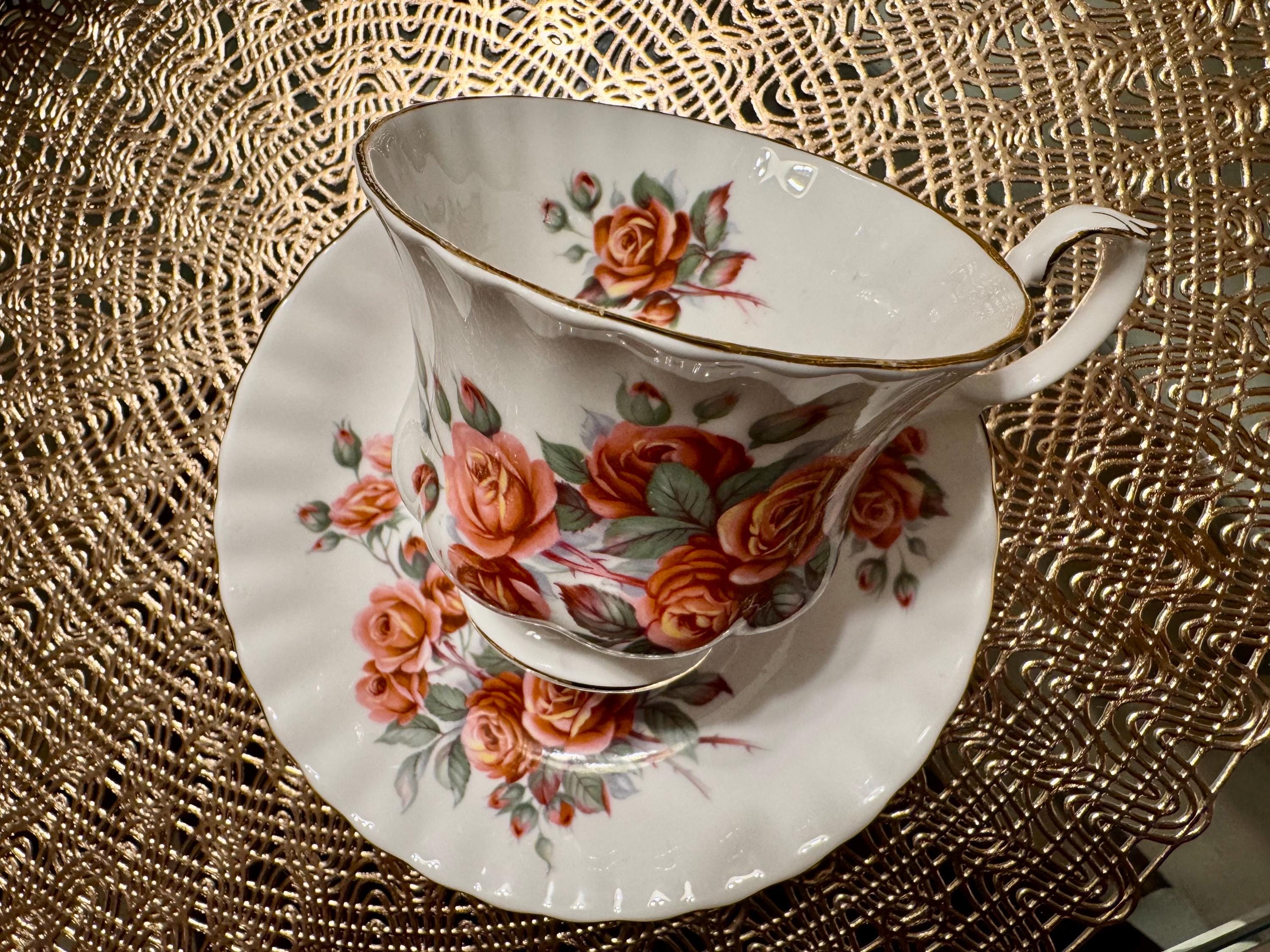 Vintage Royal Albert “Centennial Rose” Teacup and Saucer Set - Elegant Floral Design