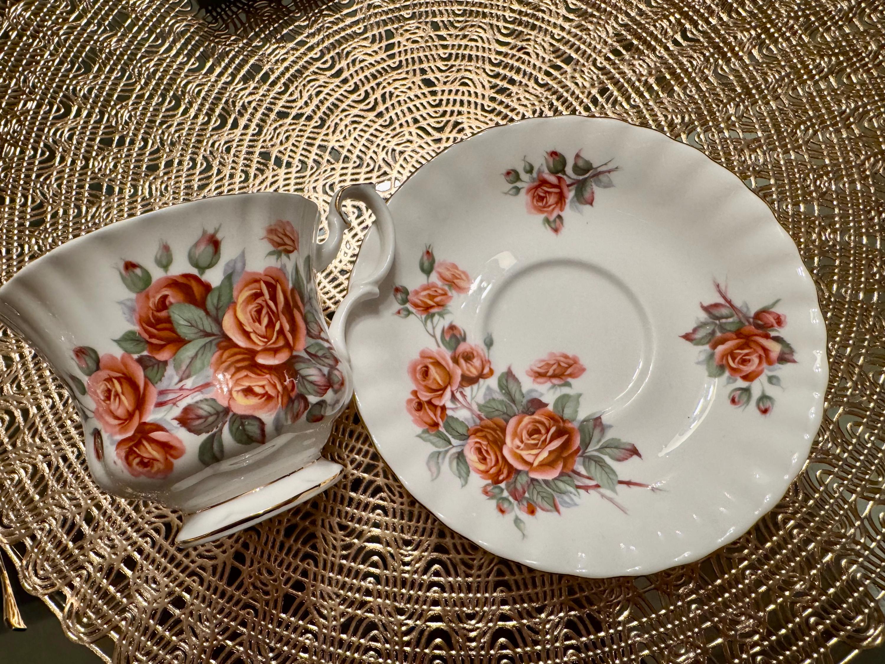 Vintage Royal Albert “Centennial Rose” Teacup and Saucer Set - Elegant Floral Design