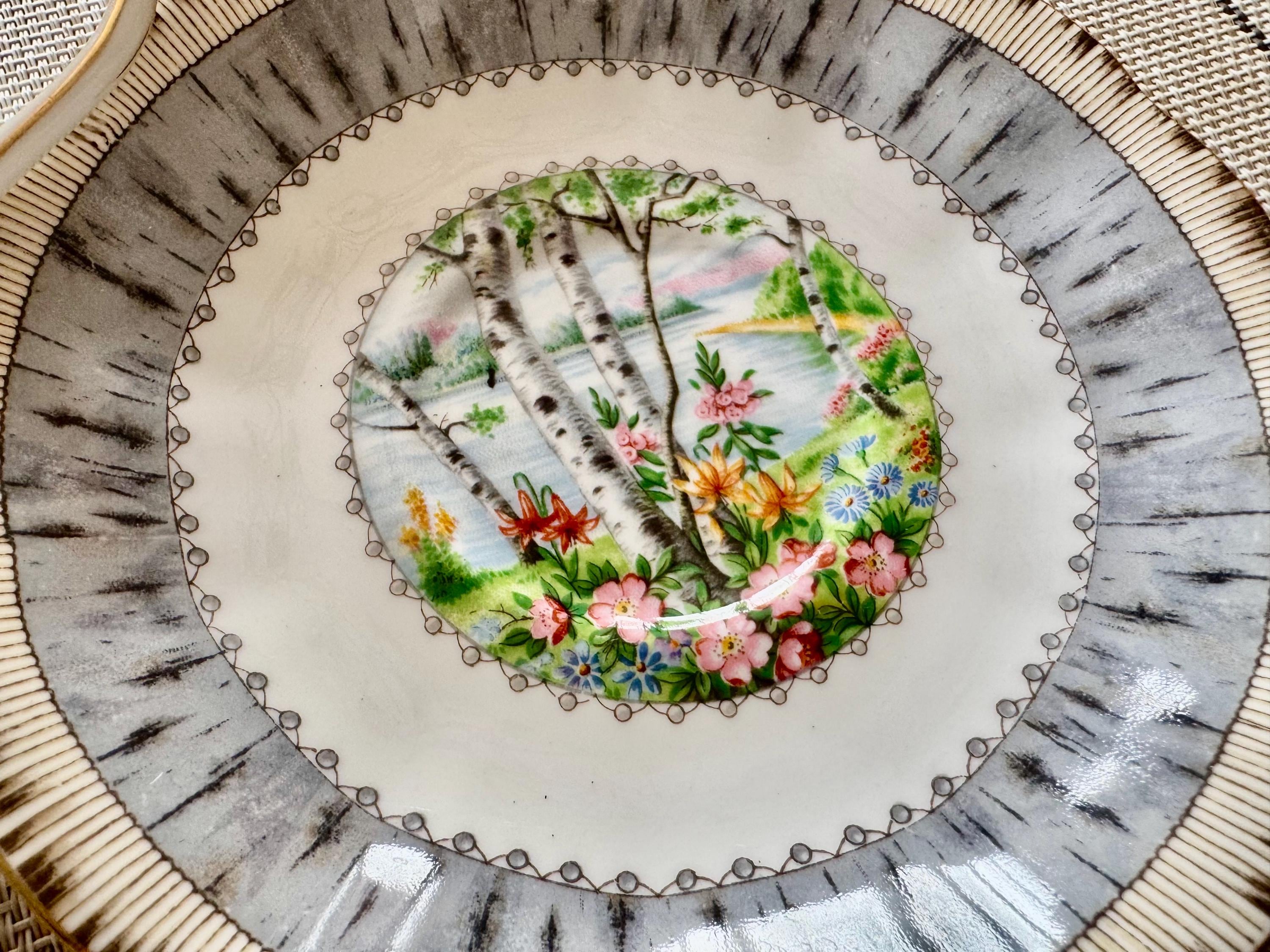 Vintage Royal Albert “Silver Birch” Bone China Teacup & Saucer – Made in England