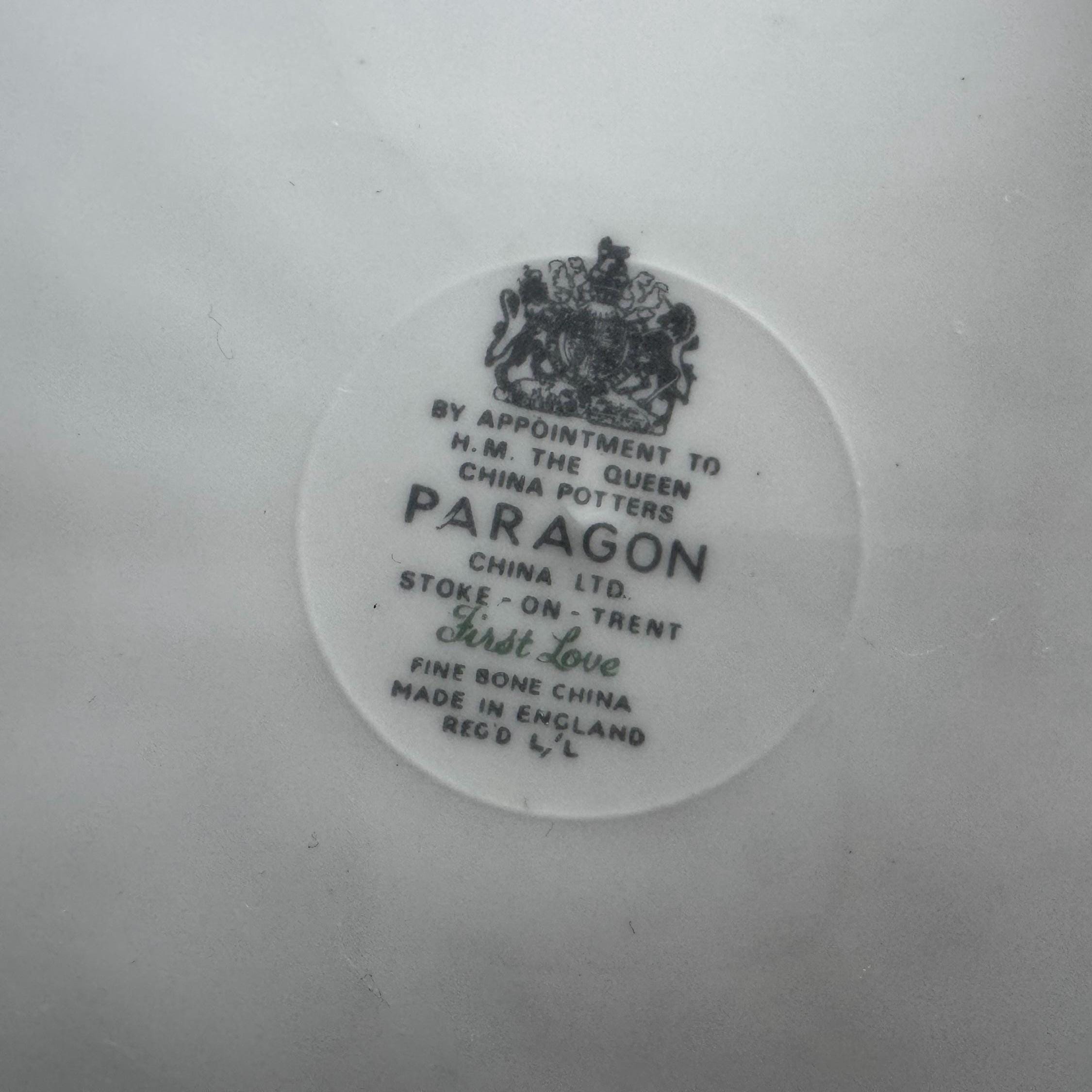 Vintage Paragon First Love Bone China Plates - England (Set of 4)