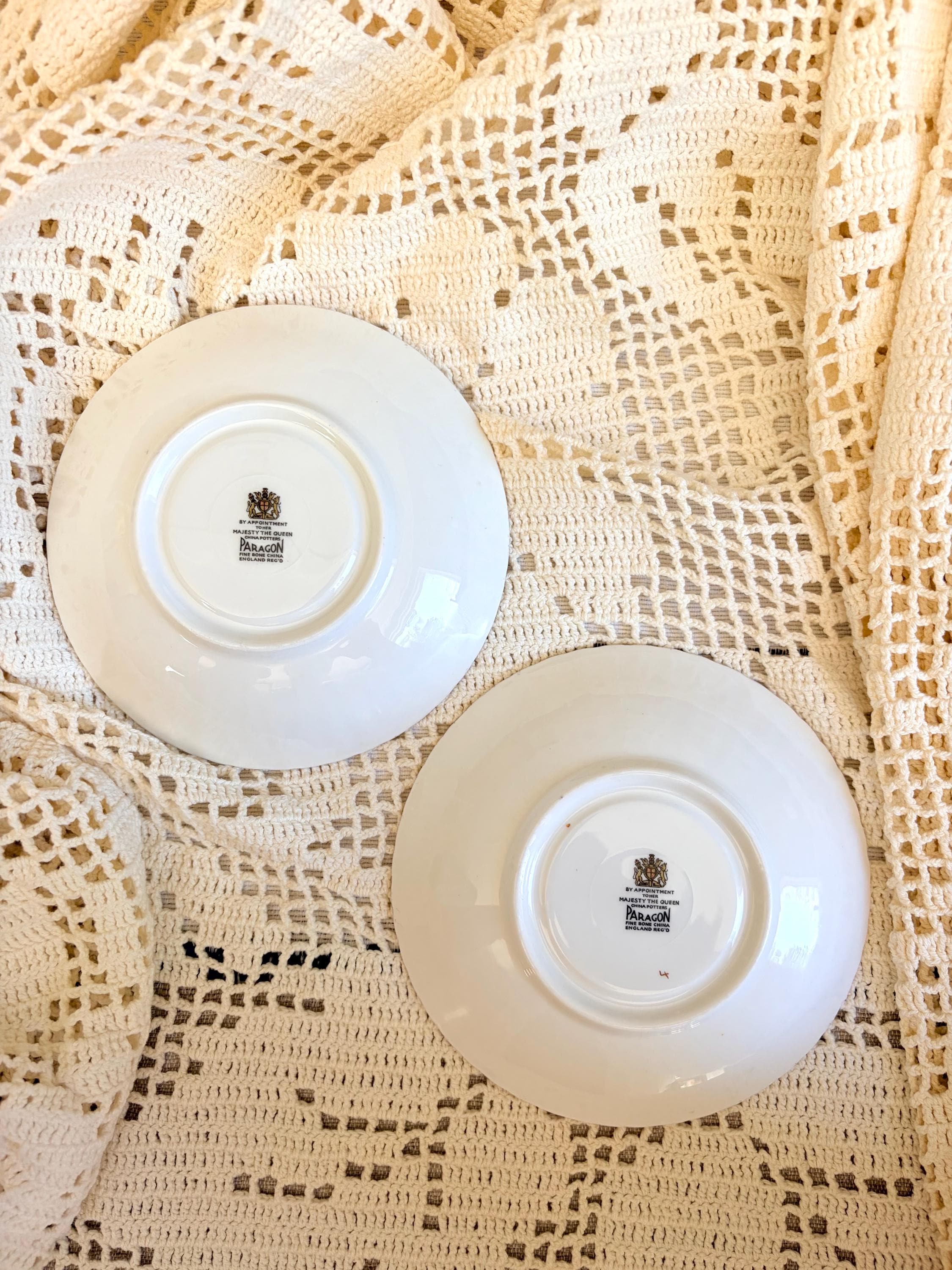 Vintage Paragon Fine Bone China Teacup Saucer Set – Gold England Tea Service