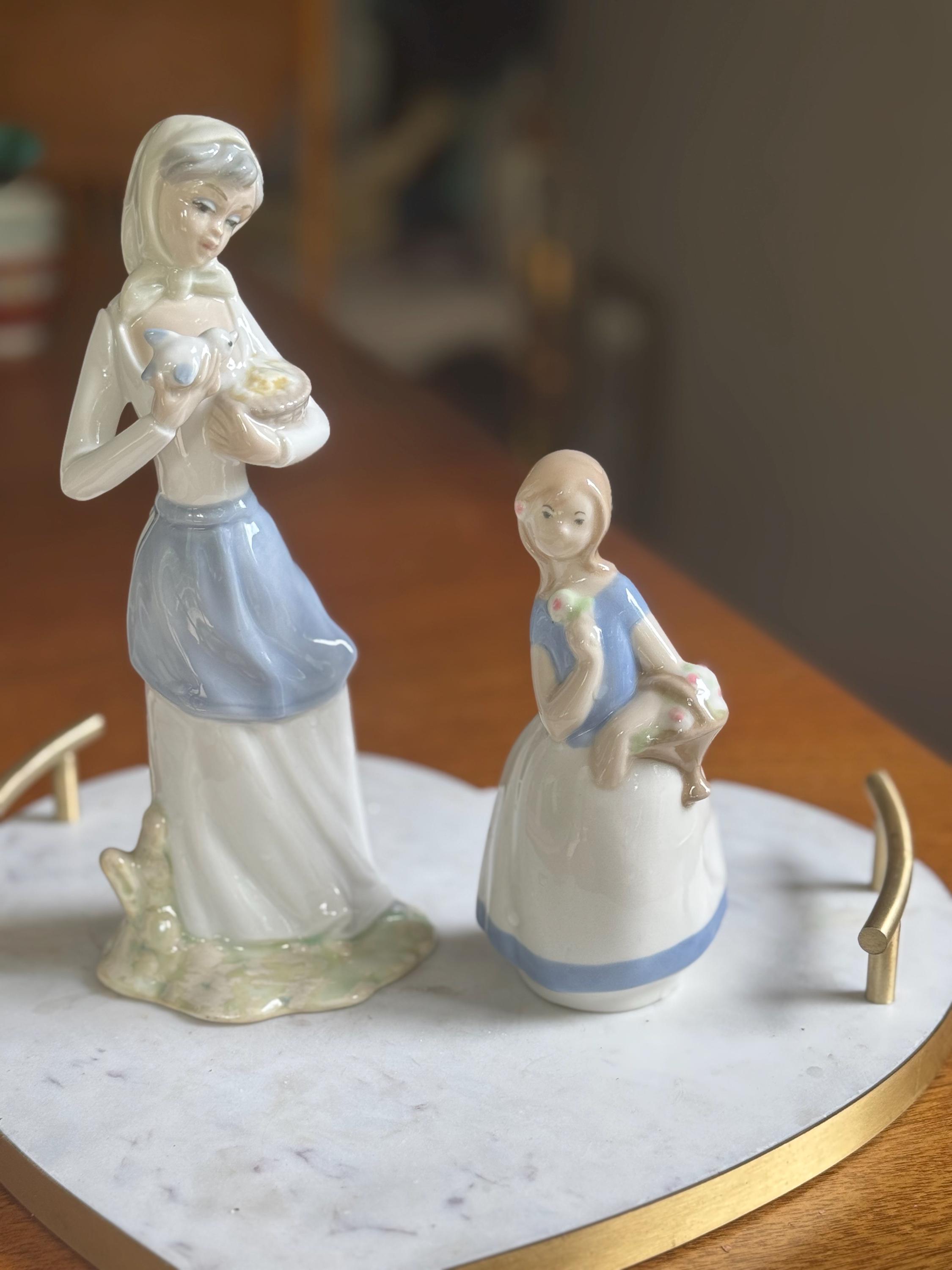 Spanish Porcelain Figurine Collection – Elegant Ladies & Girls – REX Valencia or Porceval