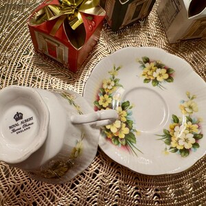Vintage Royal Albert “Primrose” Teacup and Saucer Set - Elegant Floral Design image 4