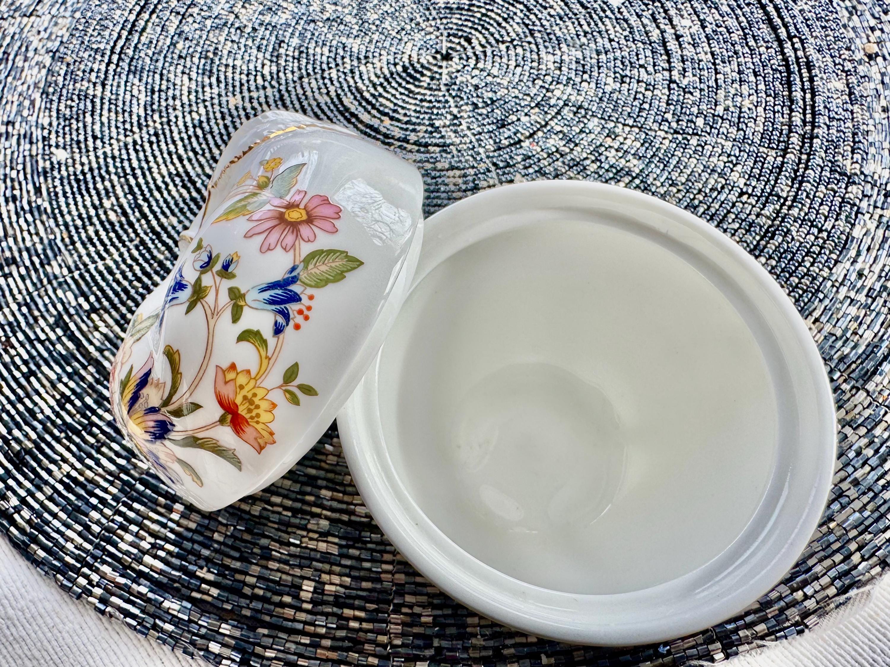 Aynsley Cottage Garden Apple Trinket Dish – Fine Bone China, Made in England