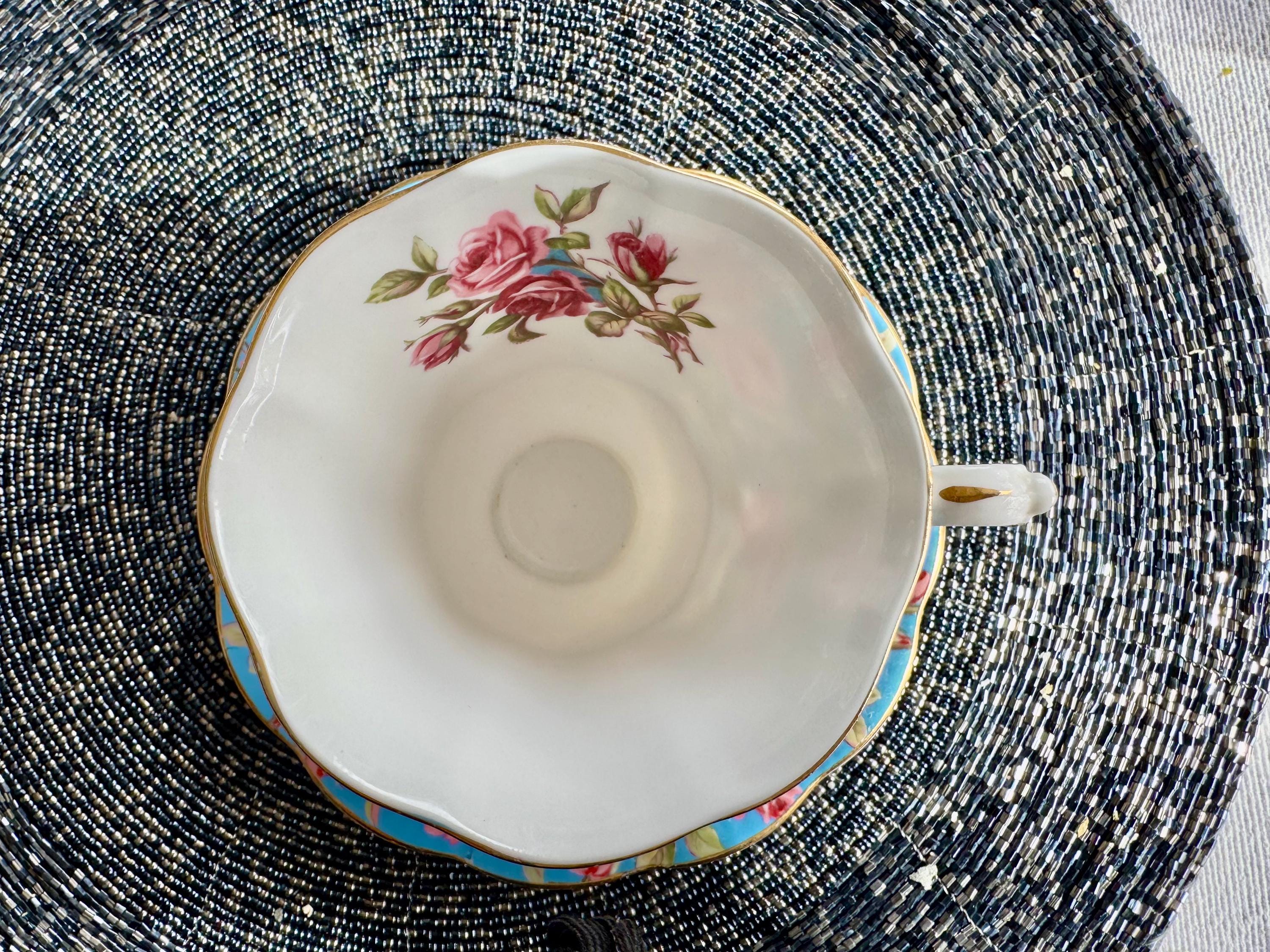 Royal Albert Merrie England Series “Harewood” Teacup & Saucer – Made in England