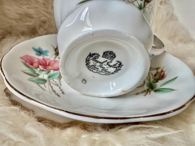 Royal Grafton Fine Bone China Teacup & Saucer – Pink Floral – Made in England 画像 6