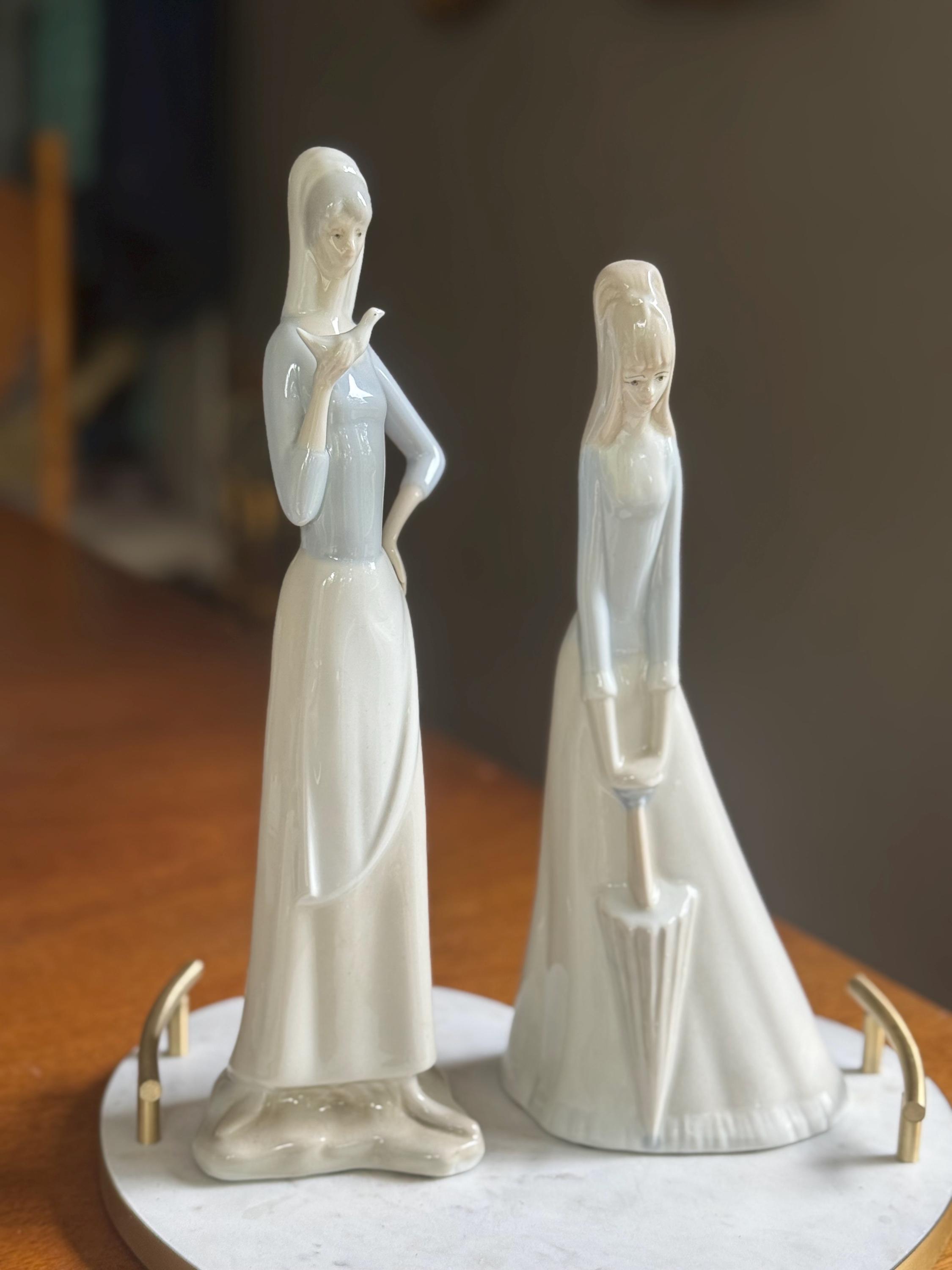 Spanish Porcelain Figurine Collection – Elegant Ladies & Girls – REX Valencia or Porceval