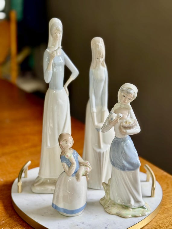 Spanish Porcelain Figurine Collection – Elegant Ladies & Girls – REX Valencia or Porceval