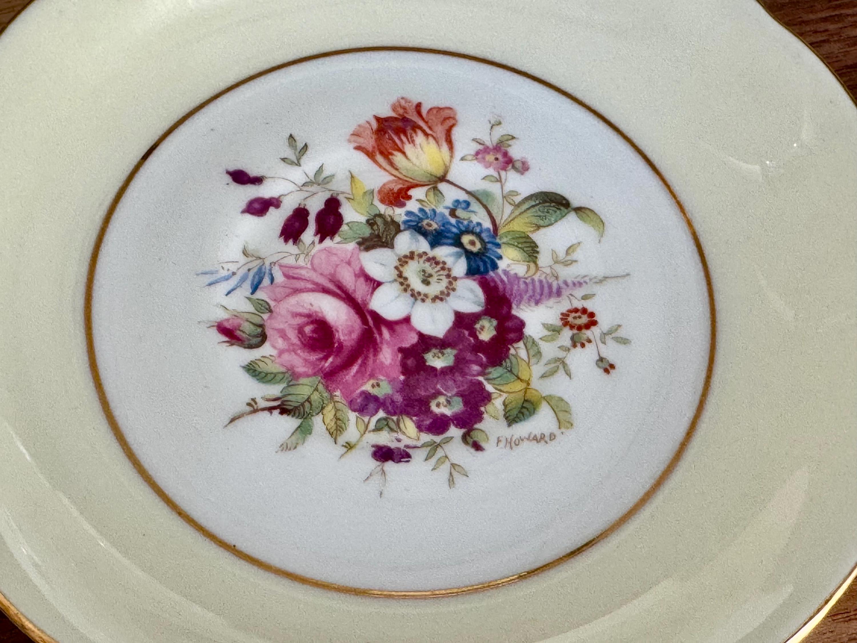 Vintage Hammersley Floral Bone China Cup and Saucer - Made in England (1930s–1950s)