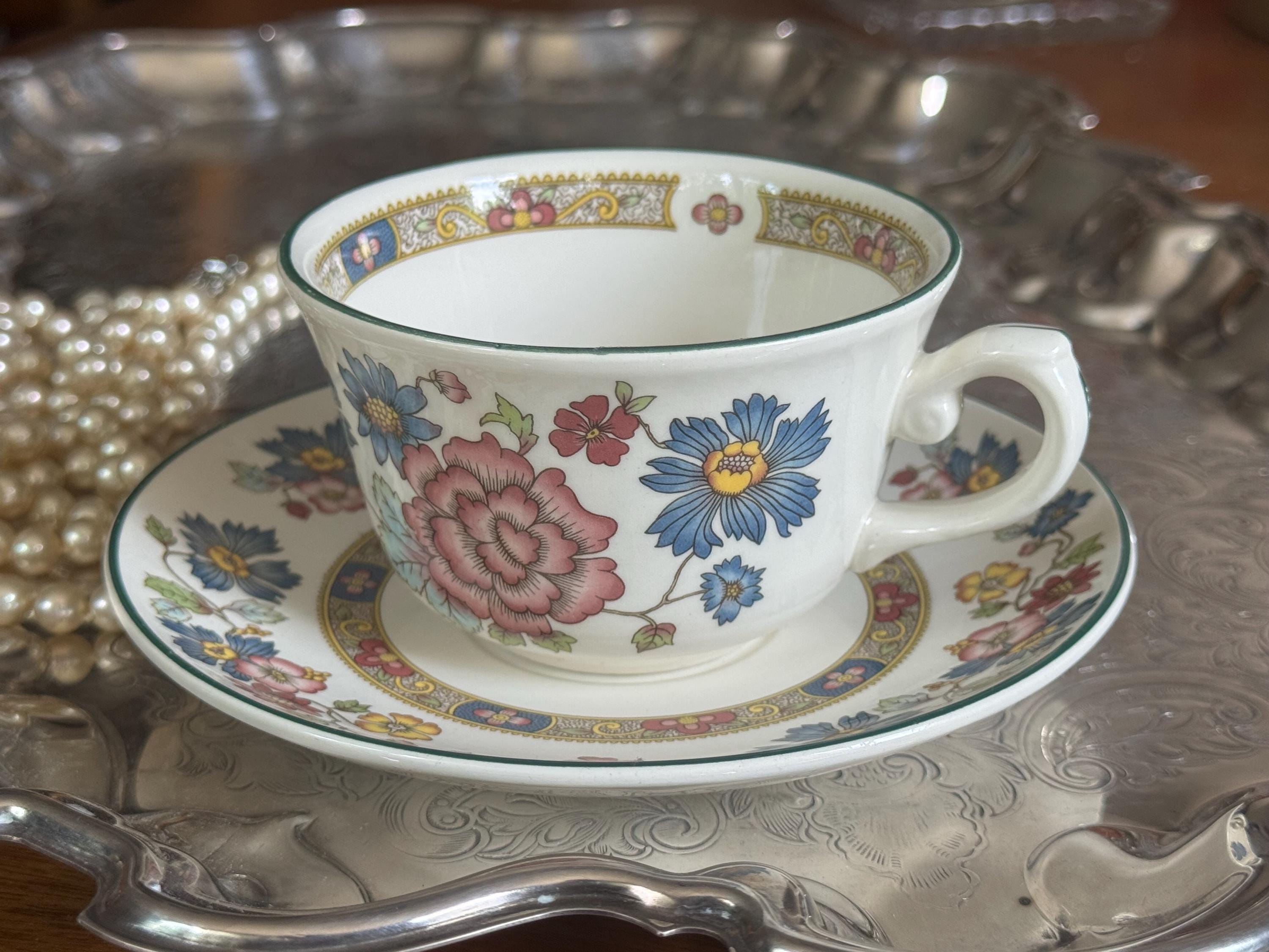 Franciscan “Orient” Teacup & Saucer Set – Dynasty Collection – Staffordshire, England