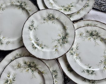 Vintage Paragon First Love Bone China Plates - England (Set of 4)