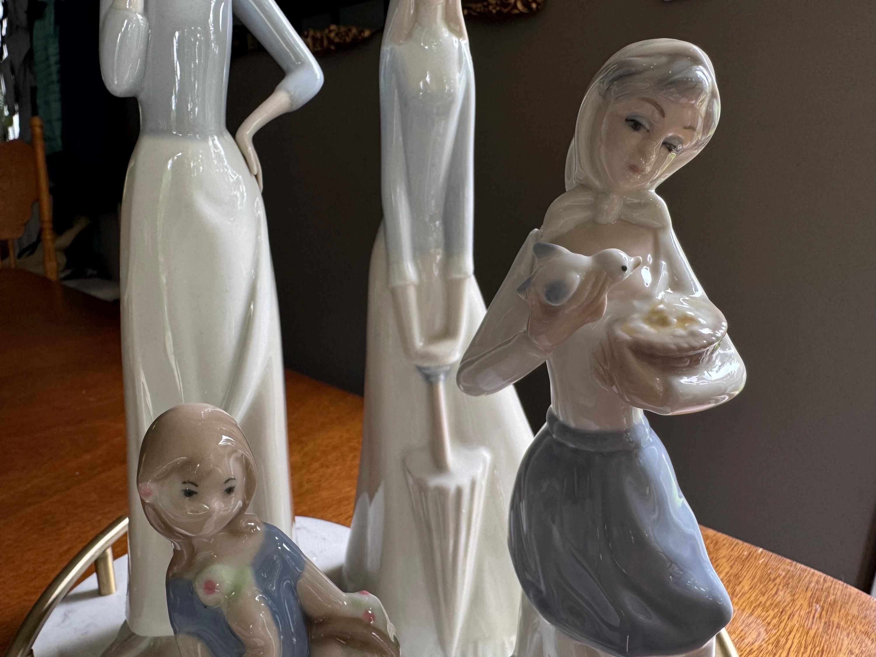 Spanish Porcelain Figurine Collection – Elegant Ladies & Girls – REX Valencia or Porceval