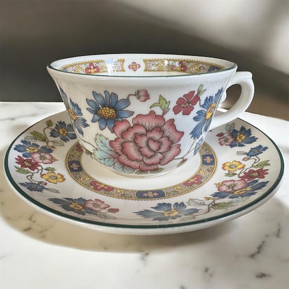 Franciscan “Orient” Teacup & Saucer Set – Dynasty Collection – Staffordshire, England