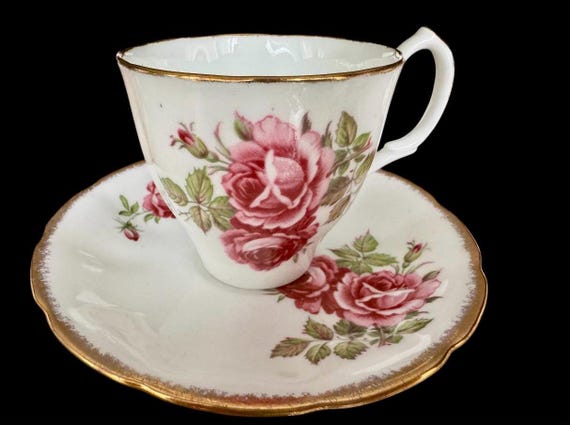 Vintage Jason Fine Bone China Teacup & Saucer - Made in England - J 621