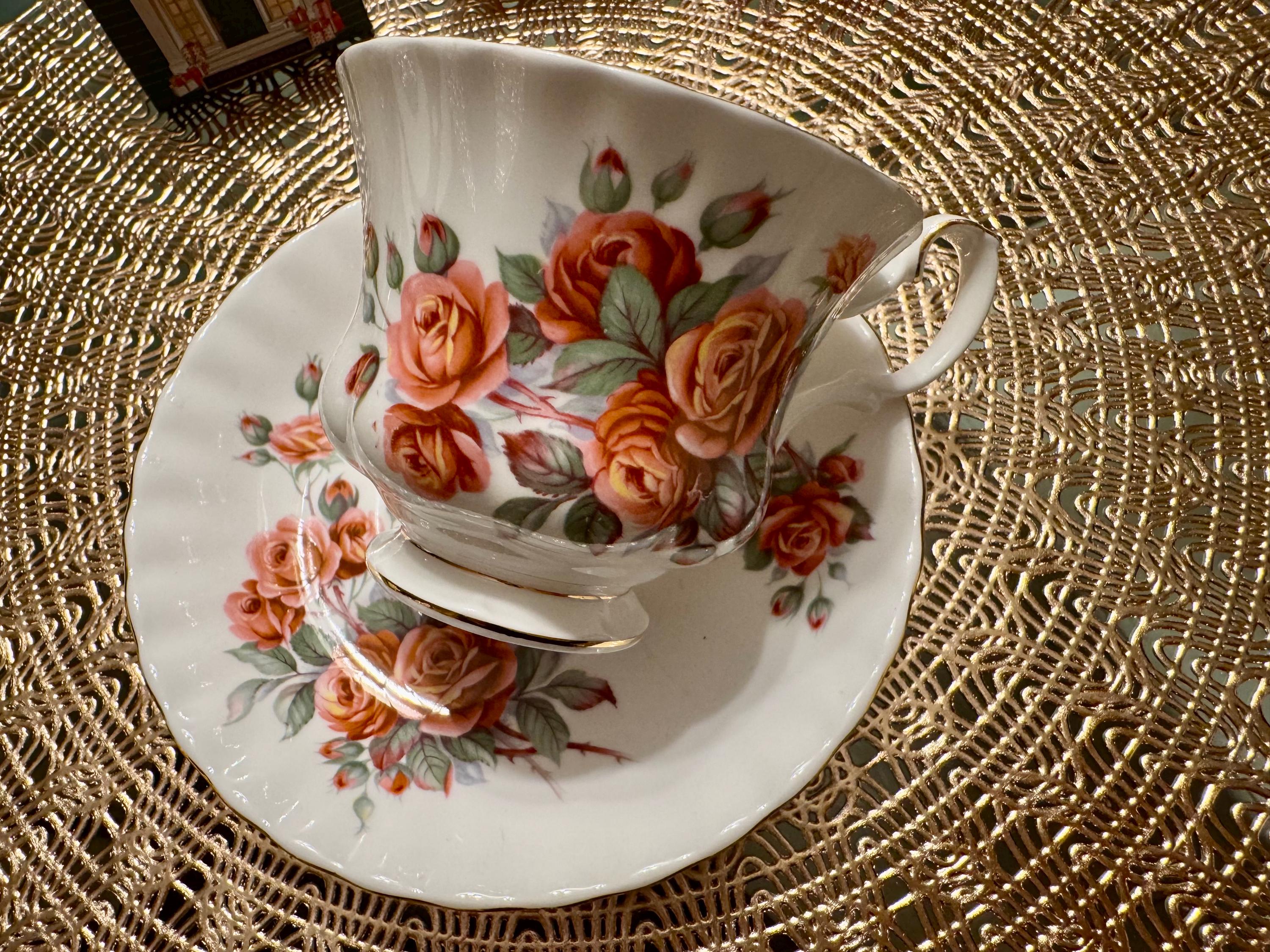 Vintage Royal Albert “Centennial Rose” Teacup and Saucer Set - Elegant Floral Design