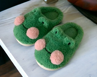 Frog Slippers | Funny, Animal Slides | Cute, Funny House Slipper for Gift