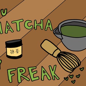 Carte romantique Matcha My Freak pour la Saint-Valentin