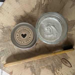 DIY All Natural Foaming Remineralizing Toothpaste Recipe (with Printables)