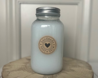 DIY Natural Liquid Laundry Detergent - High Efficiency (With Printables)