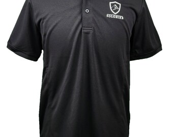 Polo piqué Solohike pour hommes, noir