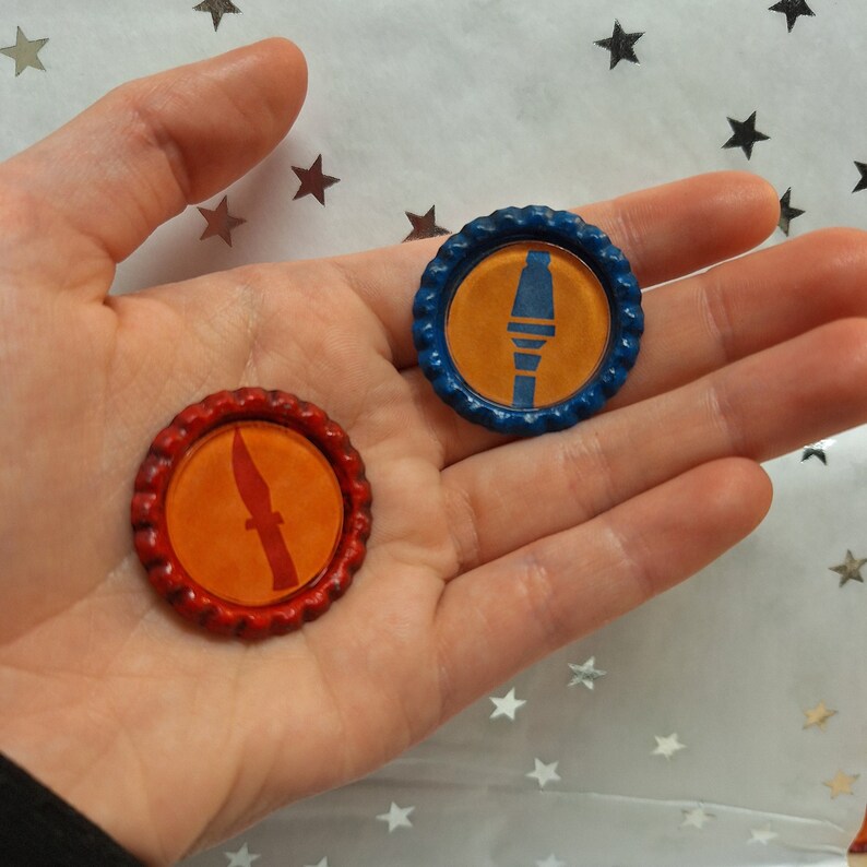 BLU Team Fortress 2 TF2 Bottle Cap Charms for Keychains, Pendants, and Pins Etsy