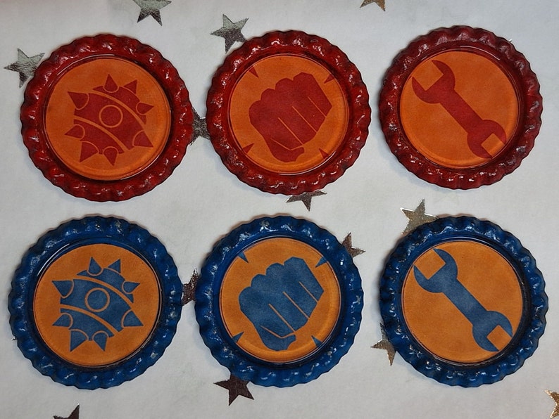 BLU Team Fortress 2 TF2 Bottle Cap Charms for Keychains, Pendants, and Pins Etsy