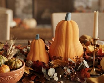 3D Printed Pumpkin Decor | Modern Scandinavian Autumn Halloween Decoration