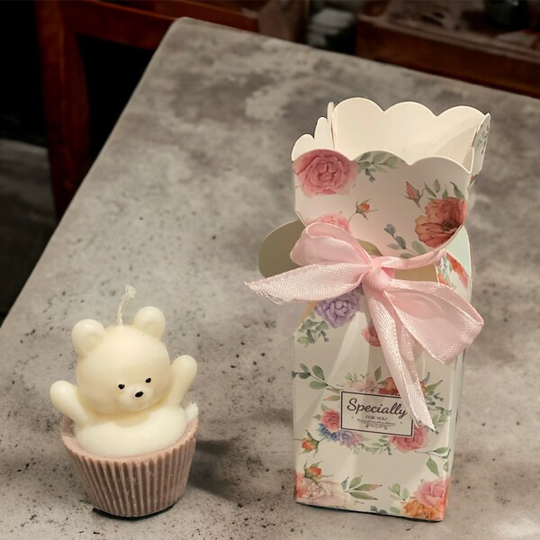 Babyshower gunsten | Bruiloftsdecoratie | Feestartikelen | Gepersonaliseerd cadeau | Mini-muffin-teddy