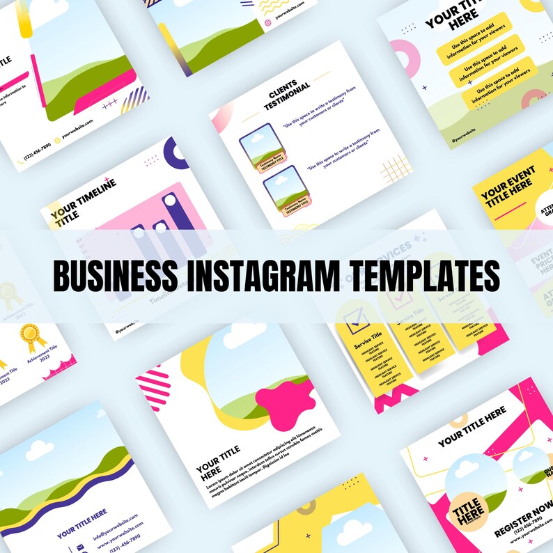 Canva Business Instagram Post Templates: Social Media Marketing ...