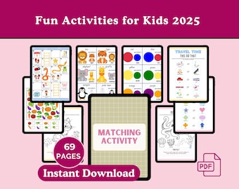 Toddler Busy Book: Homeschool Printable Learning Activities (PDF)